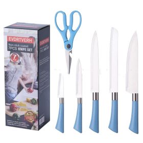 Spot Knife Set Combination Fruit Function (Option: Blue Knife Set)